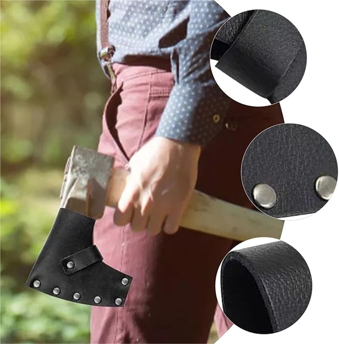 1pc Axe Sheath Hatchet Cover Protective Case Camping Supply Thickened Material Decorative Belt for Outdoor Camping Blade Protection