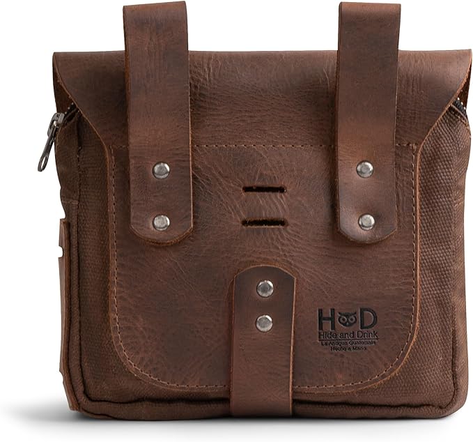 Hide &amp Drink Survival Camping Pouch Belt Loop Rustic and Handy Tool Bag Weather Resistant Outdoor Accessories Traveling Essentials Waxed Canvas Handmade