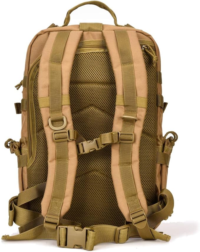 Military Tactical Backpack Small 3 Day Assault Pack Army Molle Bag Backpacks Brown