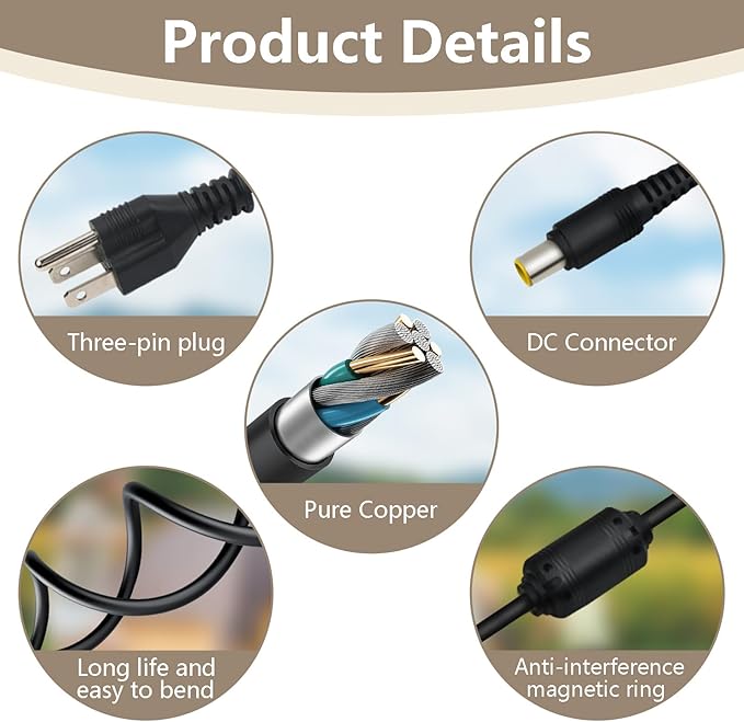 24V 180W Charger for jackery 1000 880 Power Supply Cables Compatible with Jackery Explorer 1000 E1000 880 E880 Portable Power Station Solar Generator Replacement KA18024075-6C AC Adapter