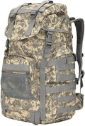 50L Military Tactical Backpack Outdoor Trekking Camping Army Backpack Large Capacity Airsoft Combat Training Molle Bags (acu)