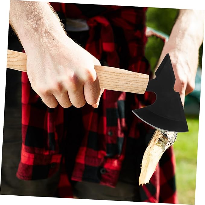 2pcs Wooden Axe Handles Replacement for Garden Tools Axe Handle Ergonomic Design Natural Wood Feel