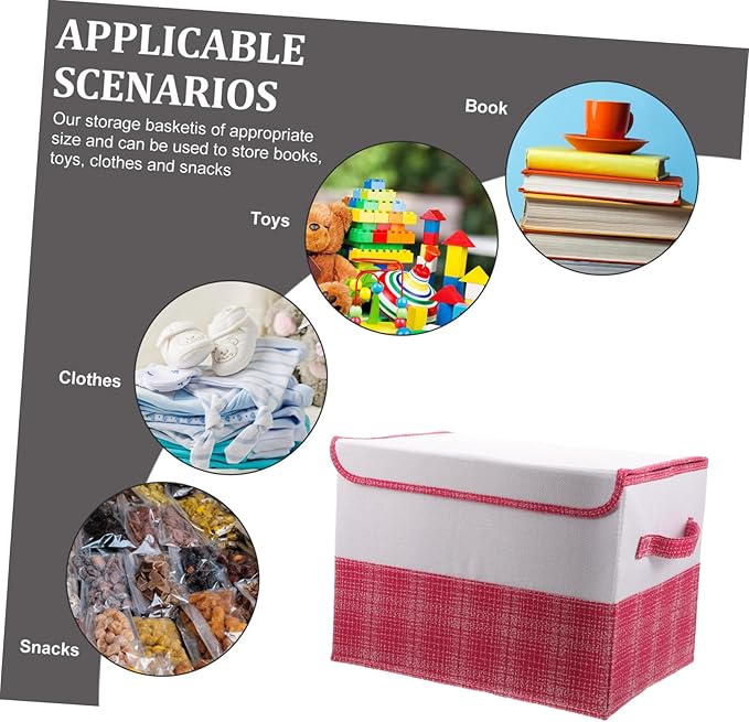 Cabilock Capacity Folding Storage Box Double Lid Household Storage Organizer Keep Your Items Clean Tidy