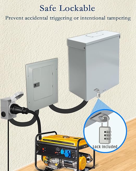 63A Automatic Transfer Switch for Generator 3P 120/240V Dual Power Generator Transfer Switch Meeting NEMA 3R Standards for Outdoor and Indoor