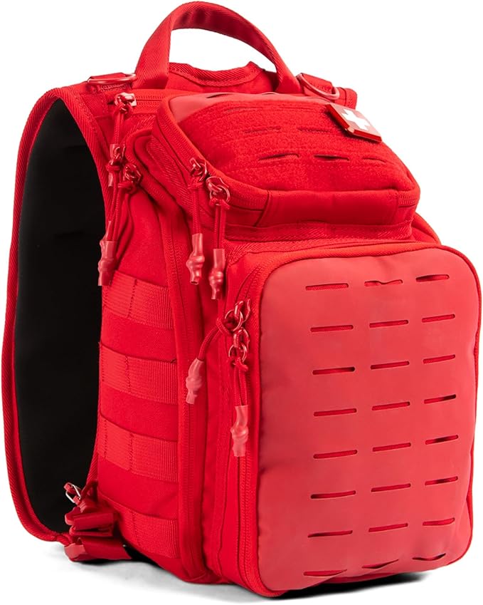 My Medic Recon Standard - HSA FSA First Aid Kit - 200+ First Aid and Survival Essentials Supplies &amp Must Have IFAK for Home Car Office or Business - Red