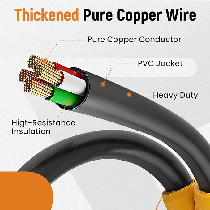 maXpeedingrods 50 Amp Y Splitter NEMA 10-50P to 2X 10-50R 3-Prong 250V Range Cord Adapter for Welder EV Charger Dryer RV STW 6 AWG 3 Feet