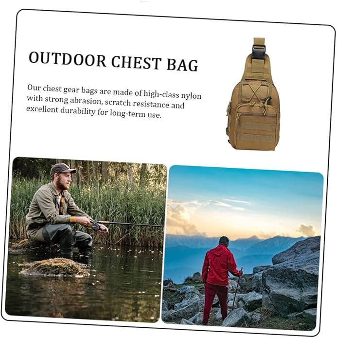Chest Bag Sling Bag Chest Camping Hiking Bag Sports Chest Bag Sling Bags for Men Mountaineering Chest