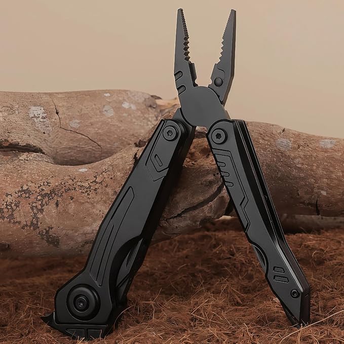 Multi Tool 10-in-1 Full-Size Lightweight EDC Camping Knives &amp Tools Tactical Gear Mens Gifts Ideas Gifts for Hunters Men who have Everything (4-Piece Set）