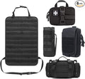 Molle Seat Back Organizer Tactical Seat Covers with Pouches Molle Tactical Vehicle Organizers Panel Car Seat Covers Protector for Truck