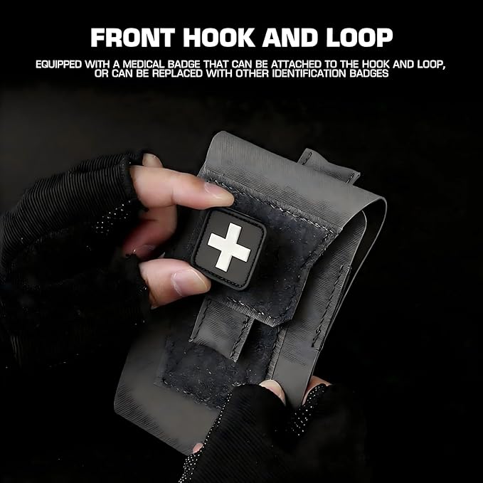 Compact Everyday Carry First Aid Pouch Tactical Pocket Organizer for Belt or Backpack Small Utility Storage Case