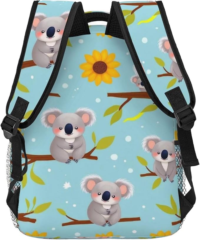 Men Women Business Travel Anti Theft Laptops Backpack Large Capacity Bookbag Computer Bag - for Sunflower Cute Cartoon Koala Bear