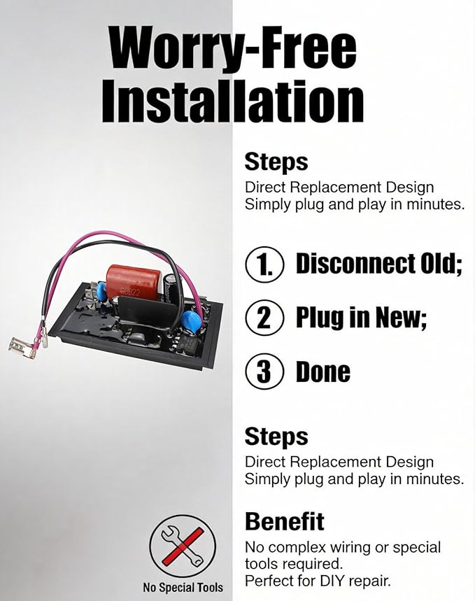 Flecto 20585GS Voltage Regulator Compatible with Briggs &amp Stratton Generator Replace# 2058566 991-3465-00 Restores Stable Power Output &amp Protects Connected Devices