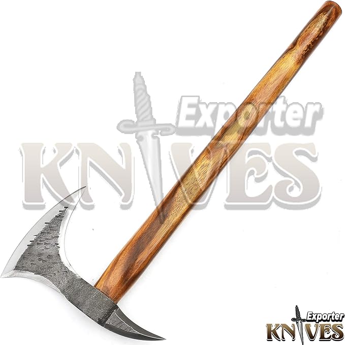 Custom Hand Hammer Forged 1095 Steel Axe/Hatchet 20 Inch Wooden Handle S510