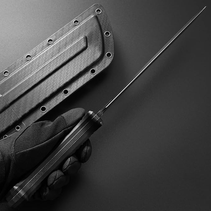 Gtkii GTK1 Fixed Blade Knife DC53 Steel Blade Nylon Fiberglass Handle Full Tang EDC Tool Knifes for Outdoor Camping Survival Adventure Bushcraft(Pattern blade)