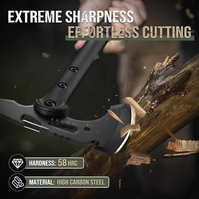 Freelander Survival Knife Bundle with Sharp Outdoor Axe