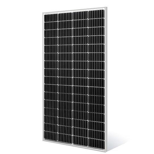 SUNGOLDPOWER Solar Panel 200W 24V Monocrystalline Solar Panel 200 Watt Solar Module Grade A Solar Cell Black SG200WM24