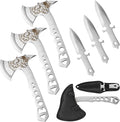 Throwing Stars Axe Throwing Game for Backyard Throwing Axes and Tomahawks Set with Nylon Sheath 10in Throwing Hatchet Axe for Adults Competition and Recreation Axe Gift Set for Men