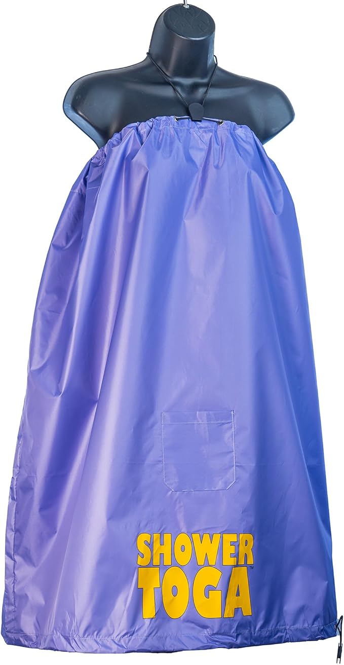 Shower Toga Wearable Shower Garment Portable Camping Shower Privacy Robe Outdoor Changing Room for Beach Surf Camping &amp Festivals Lightweight Shower Tent Alternative As Seen on Shark Tank