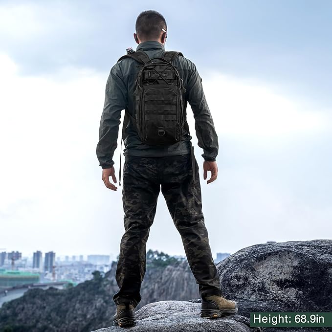 Mardingtop Small Tactical BackpackMolle Military Rucksack Daypack for Backpacking Camping Hiking Traveling18L Backpack