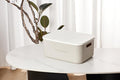 1-Pack Plastic Bin Large Storage Bin Clear Plastic