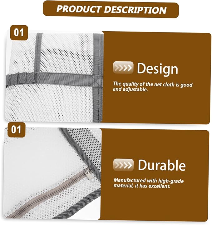 Housoutil 5pcs Mesh Shower Tote Bag Portable Mesh Shower Bag for Travel Beach Outdoor Activities for Bath Toys Daily Use