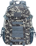 Men's Lightweight Oxford Cloth Backpack Tactical Rucksack Large Capacity Travel Daypack for Outdoor Hiking Camping (E/Multicolor)