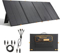 400W Portable Solar PanelFoldable Solar Panel Power Backup36V Output Solar Charger for Power Station Off Grid Outdoor Activities RV MarineCamping Solar Generator IP67 Waterproof