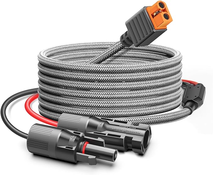 16FT Solar to XT60i Charging Cable Extension Cable Solar Connector to XT60i Adapter for RC Battery Drones Solar Generator EcoFlow River Delta Plus Pro Max Anker SOLIX 767 Portable Power Station
