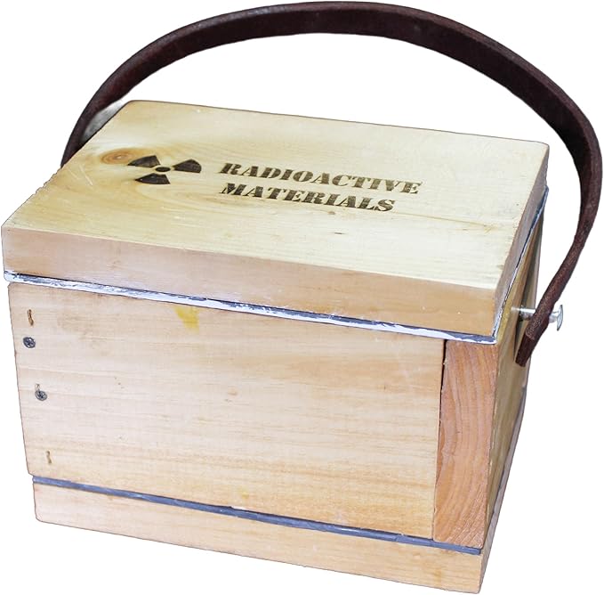 Lead-Lined Wood Box – Epoxy-Sealed Interior – 1/16 (.0625) thick lead - Radioactive Materials Storage – Full Interior Painted Finish