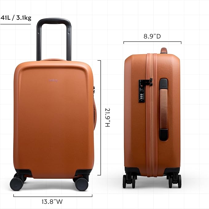 Bellroy Transit Carry-On (41L carry-on luggage with hard shell and removable packing cells) - Bronze