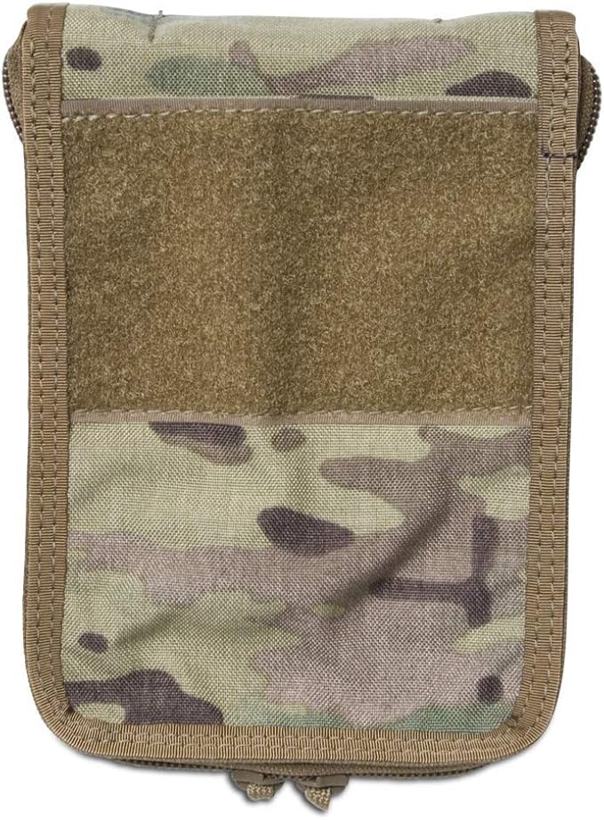 Tactical 4x6 Notepad Cover System Zippered with 4 Pleated Pen/Marker Slots | Fits Notepad 4x6 in Size