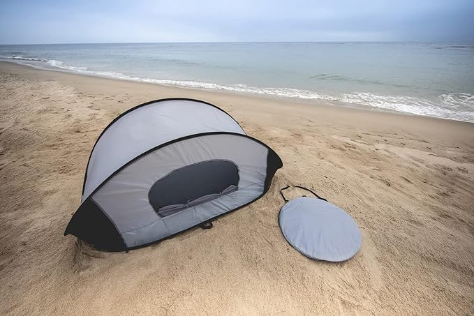 PICNIC TIME NCAA Texas A&ampM Aggies Manta Portable Beach Tent - Pop Up Tent - Beach Sun Shelter Pop Up