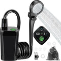 Fotgear Portable Camping Shower - 6000mAh Rechargeable Outdoor Shower with LED Display - IPX7 Waterproof Camping Shower Kit for Hiking Travel Car Washing RV Pet Bath
