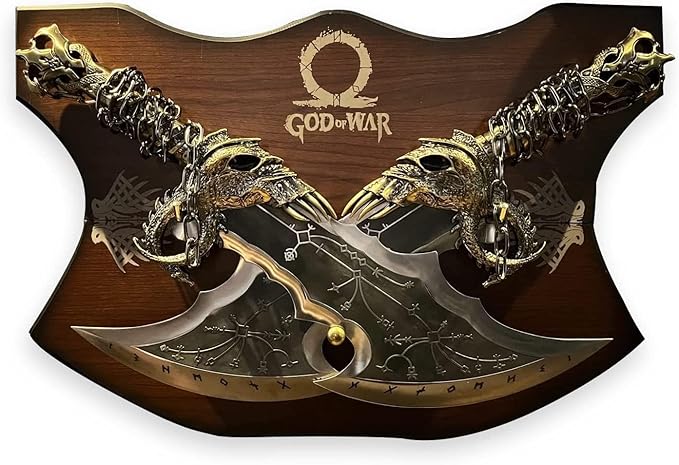 Forest Hunting | God of Wars Blades of Chaos Metal God of Wars GOW Blades of Chaos Sword Twin Blades Sword Kraatos Metal Cosplay Weapon Prop 1:1 Replic Viking Gifts Men (Blades of Chaos Sword)