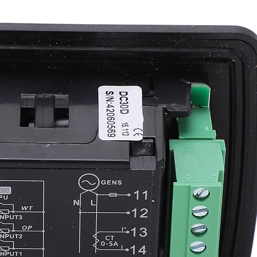 DC30D Generator Controller Automatic Start Stop Genset Control Panel LCD Display for Home Standby Generators Weatherproof