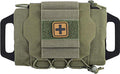 Tactical IFAK Pouch Tactical Blow Out Kit Bag Medical Pouch First Aid Kit System Medical Pouches Emergency Survival Bag for Outdoor Travel Hiking with MOLLE (Color : Green)