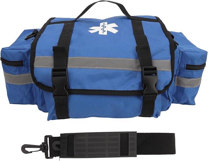 First Responder Bag Large Capacity Emergency Gear Bag with Shoulder Strap Waterproof and Reflective Ideal for Camping Hiking and Automotive Emergencies