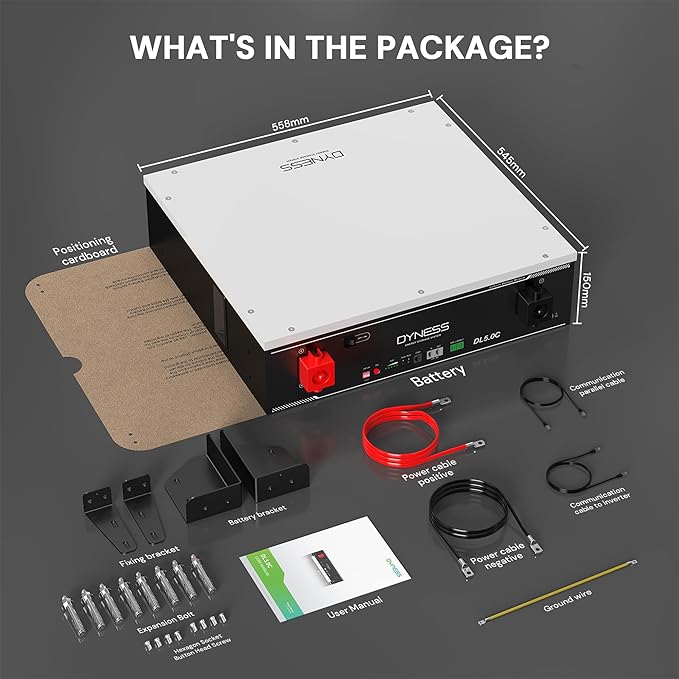51.2V 100Ah LiFePO4 Battery with 5.12kWh Capacity Support Wi-Fi App Monitoring CAN/RS485 Communication 6000+ Cycles Max 5.12kW Power Perfect for Off-Grid Solar Backup Power
