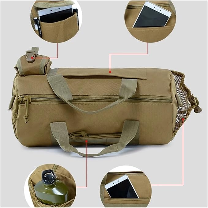 20L Tactical Backpack Crossbody Hand Bag Shoulder Rucksack for Men Travel Fishing Camping Hiking(ACU)