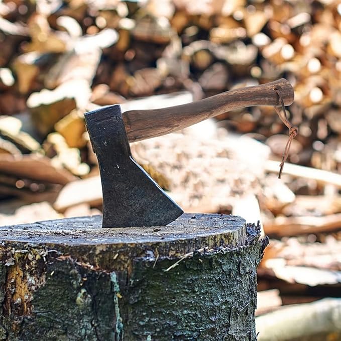 YARNOW 2pcs Wooden Axe Handle Replacement Durable Hatchet Handle Easy to Install Mini High Practicability Natural Wood Material for Outdoor Use