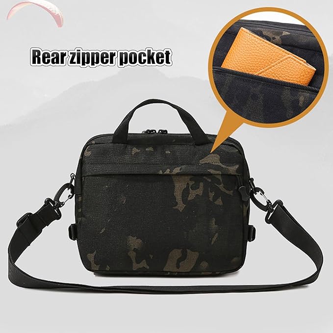 Tactical Molle Sling Bag Waterproof and Adjustable Military EDC Backpack Unisex for Camping Hiking Daily Use