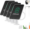 Solar Panel Charger Compatible with Arlo Pro 6/6 XL Built-in Battery Solar Panel for Arlo Pro Security Camera 2K HDR (6th Gen 2025 Release) IP65 Weatherproof USB-C Plug 9.8ft Charge Cable 4 Pack