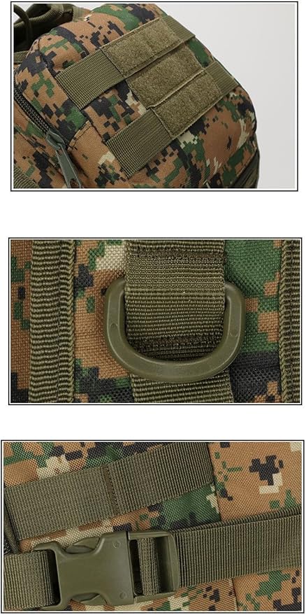 Tactical Backpack Military Molle Hiking 36-55L Tactical Bag Outdoor Camouflage Mountaineering Bag Jungle Digital