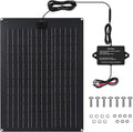 Solar Battery Charger Maintainer Zuomeng 20W Solar Panel Kit for Dump Trailer Built-in Maintenance Pulse &amp Intelligent MPPT Charge Controller Waterproof Suitable for 12V Lead-Acid Battery