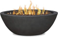 Real Flame Riverside 36 Propane or Natural Gas Fire Pit - Stainless Steel Burners Natural Gas Conversion Kit Included 50000 BTUs Push Button Ignition - Shale