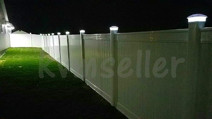 8 Pack Solar Powered Copper Outdoor Garden Deck Patio Fence Pathway Post Light (PL244A Copper - 2 SMD LED)