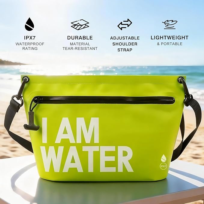 6L Water-Resistant Travel Pouch Splashproof Zipper Toiletry Bag Lightweight Splash-Resistant Organizer for Beach Pool Travel Essentials