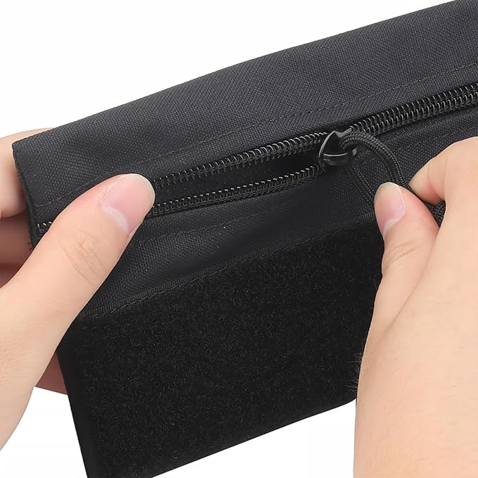 Qavctw Tactical Admin Tool Storage with Hook and Loop Hanging Pouch Accessory for Backpack Tactical First Aid Pouch Quick-Release EMT Medical Pouch Blow Out Kit Bag with MOLLE and Belt Loop IFAK Pouc