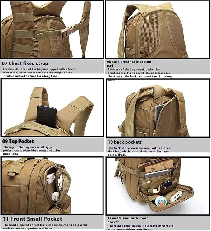 Expandable Waterproof Outdoor Backpack – Unisex Large-Capacity Bag For Mountaineering &amp Camping(CP)