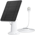 Solar Panel Charger Compatible with Arlo Pro 5S/Pro 4/Pro 3/Pro 3 Floodlight/Ultra/Ultra 2 Camera 6V 4.5W Solar Panels Charging IP65 Weatherproof w/ 9.8ft Charging Cable Adjustable Wall Mount 1 Pack